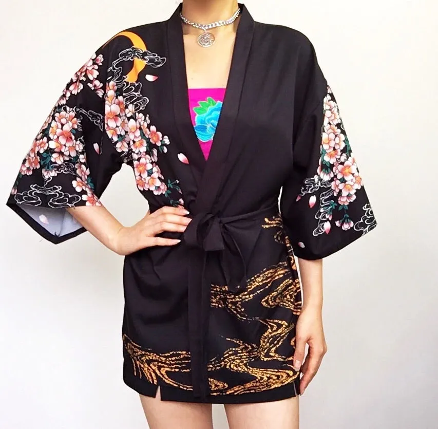 FLORAL FISH KIMONO JACKET