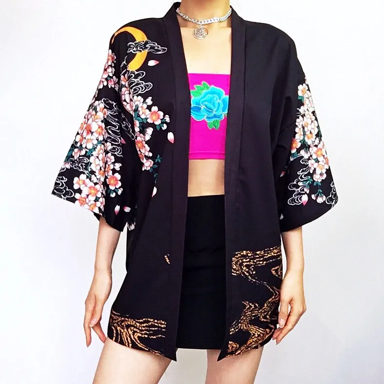 FLORAL FISH KIMONO JACKET