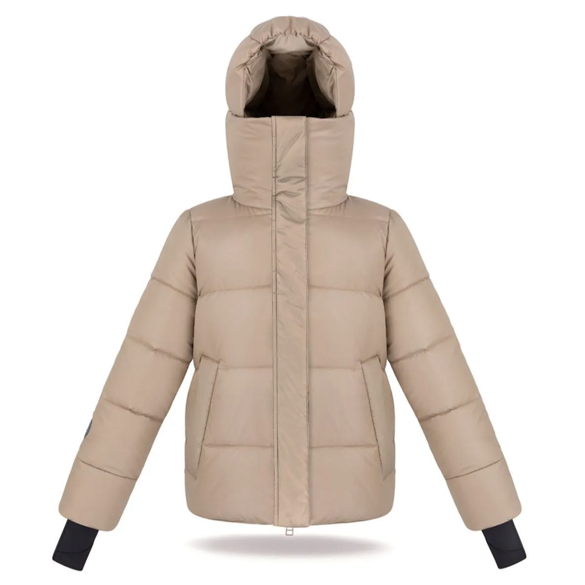 Fluff Kids High Chin Guard Jacket - Latte