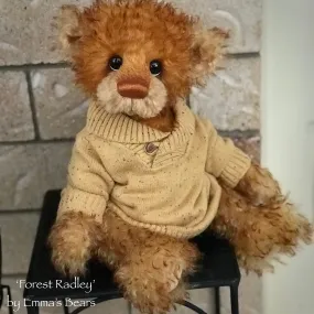 Forest Radley - 18" Hand Dyed Mohair Toddler Artist Bear by Emma's Bears - OOAK