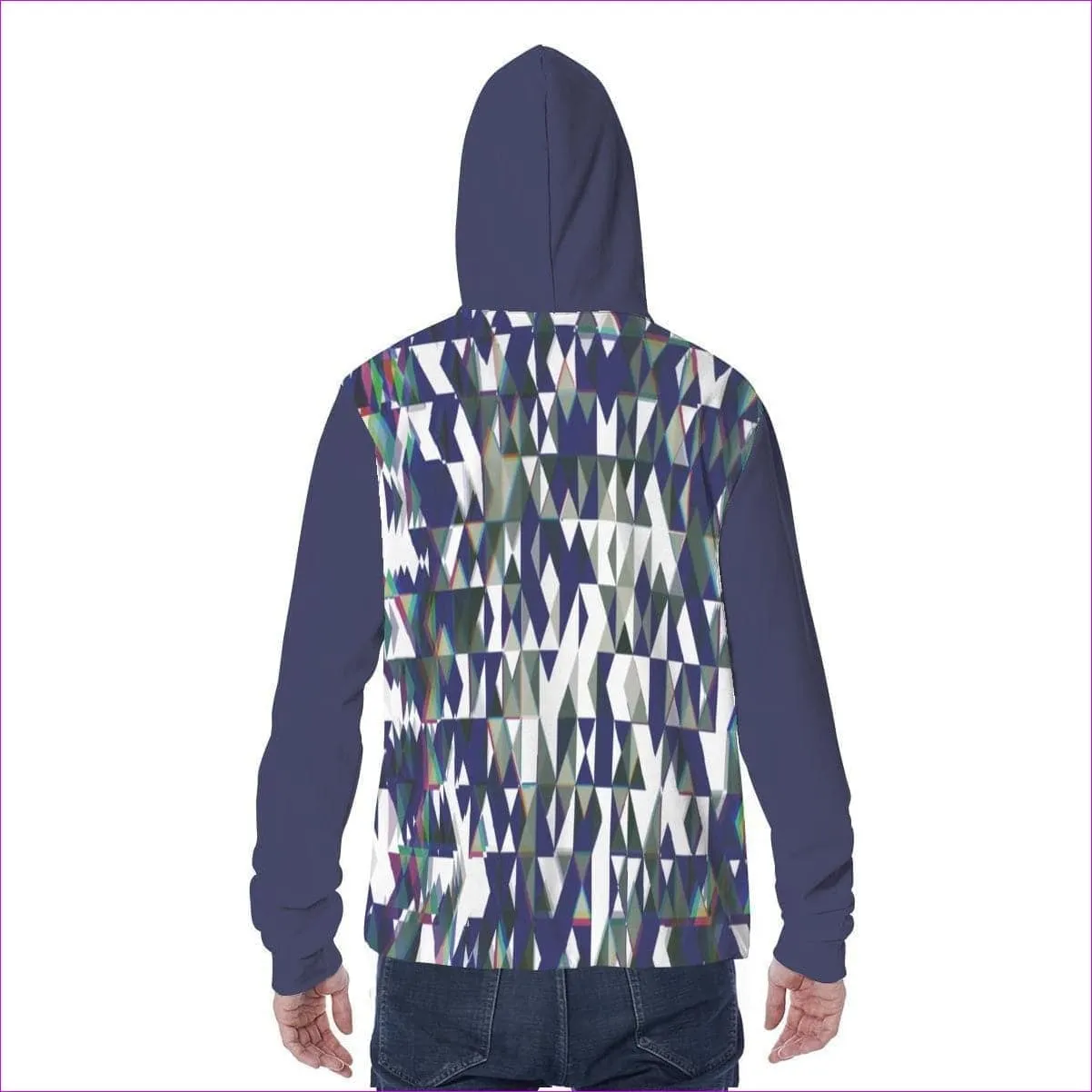 Fractured Unisex Hoodie w/ Built in Mask