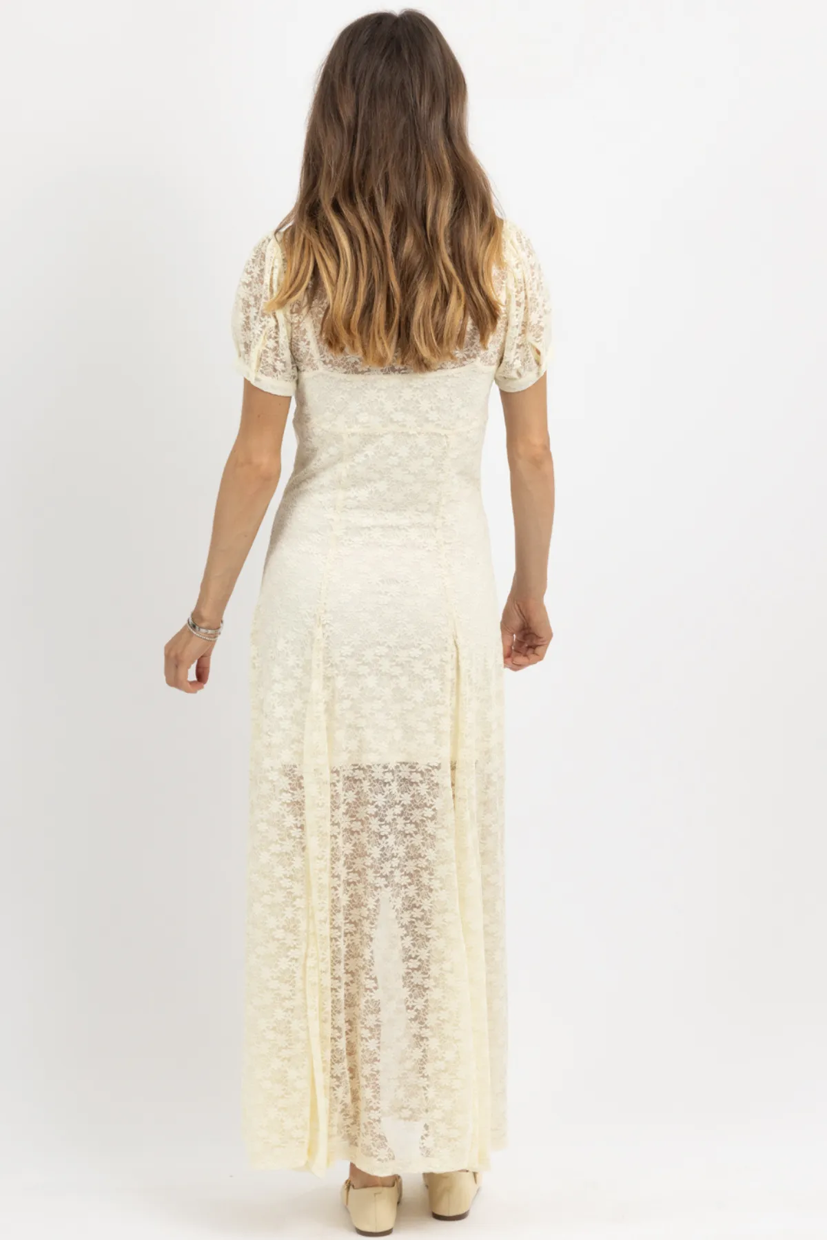 GIANNA CREAM LACE MAXI DRESS *BACK IN STOCK*