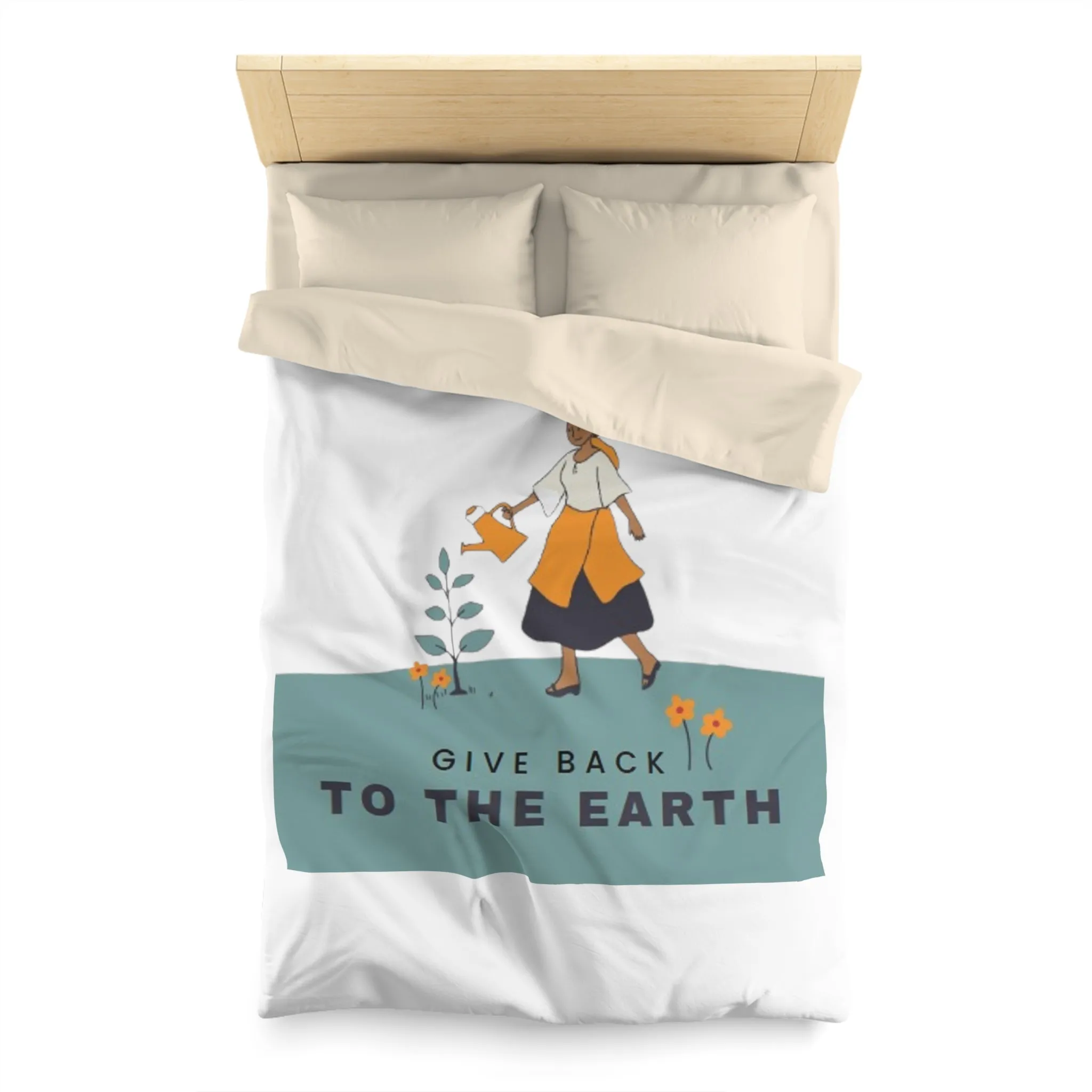 Give back to Earth Microfiber Duvet Cover