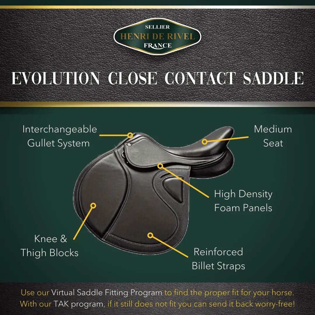 HENRI DE RIVEL EVOLUTION CLOSE CONTACT IGP SADDLE