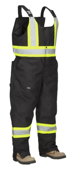 Hi Vis Safety Winter Overalls (Black)