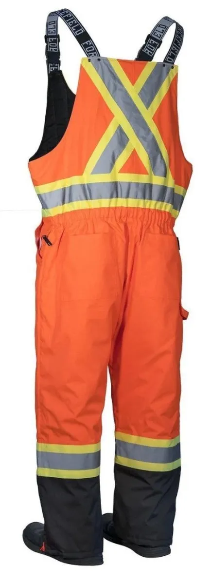 Hi Vis Safety Winter Overalls Orange