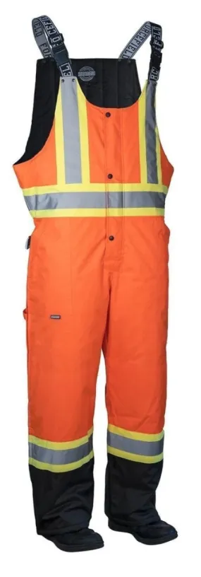 Hi Vis Safety Winter Overalls Orange