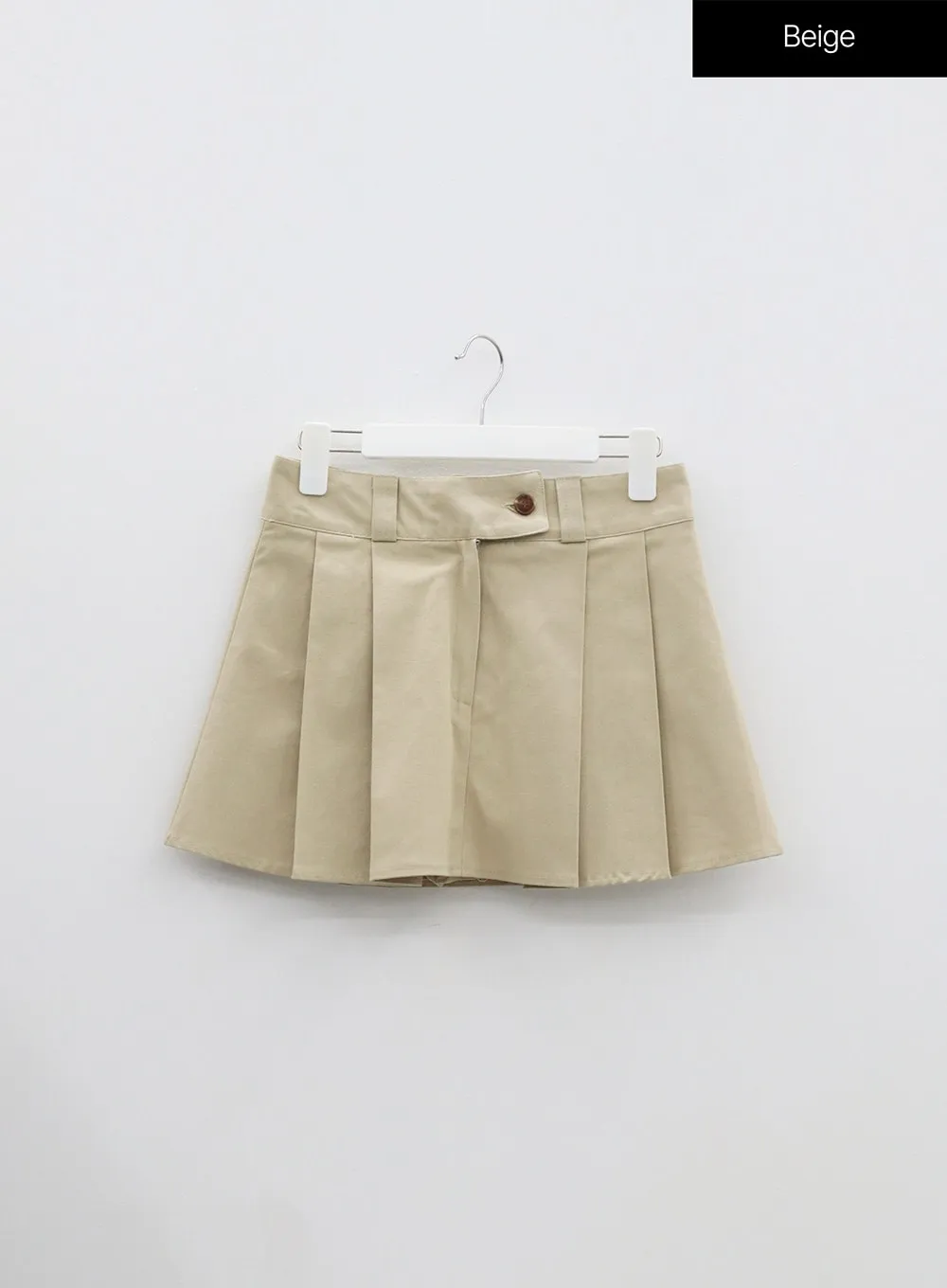 High Waist Pleated Mini Skirt OM306