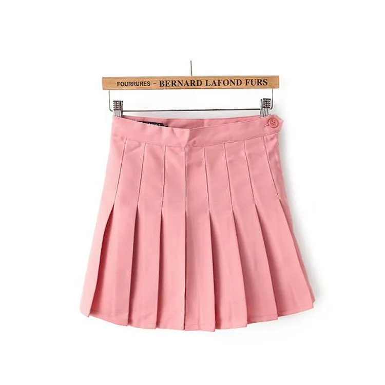 High-Waist Pleated Skirt