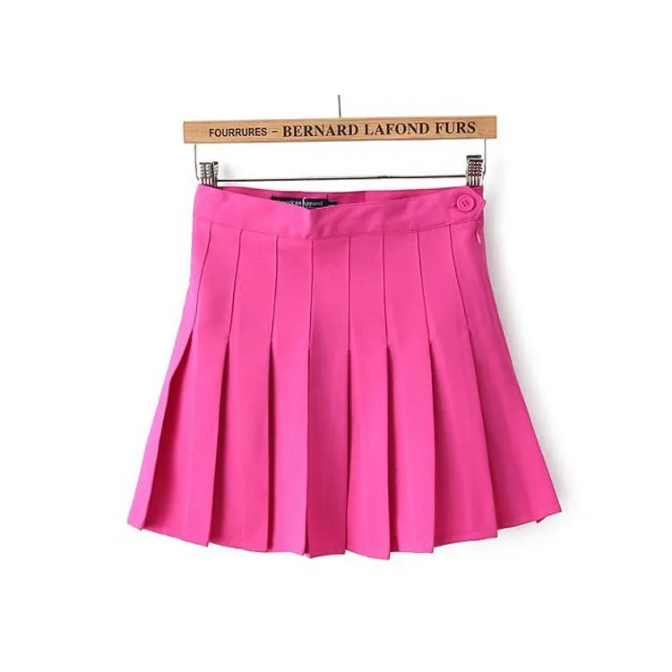 High-Waist Pleated Skirt