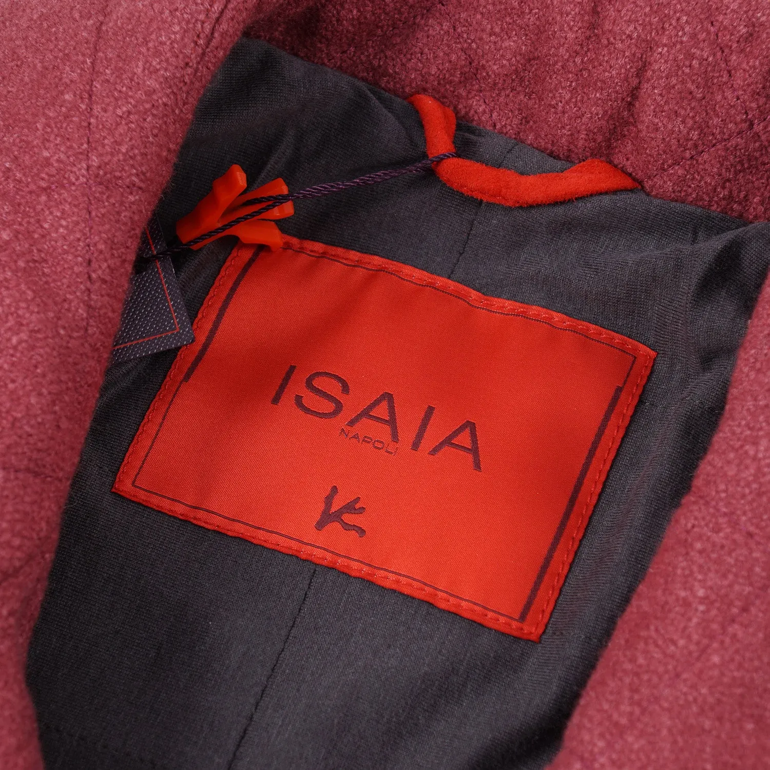 Isaia Quilted Wool and Silk Pea Coat