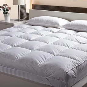 Jaipur Linen Finest Imported Super Microfiber Mattress Padding/Topper- wHITE -Customized Size