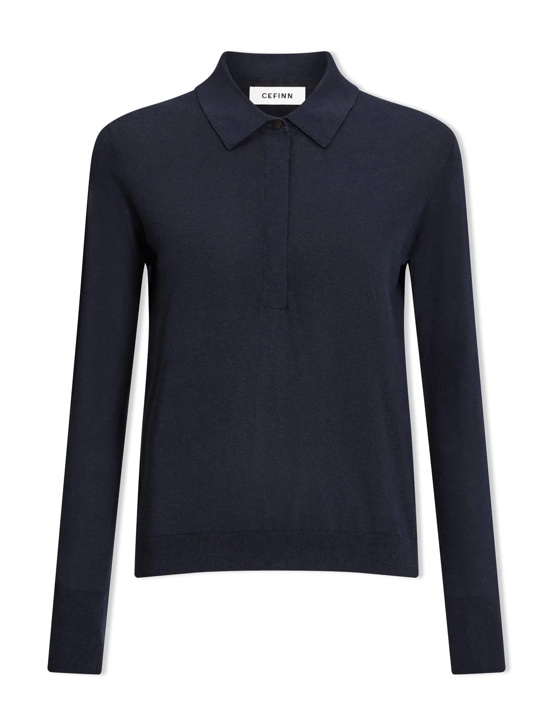 Josie Linen Blend Jumper - Navy