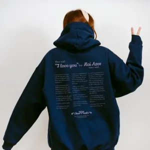 Kai Azer Book Quotes Embroidered Hoodie