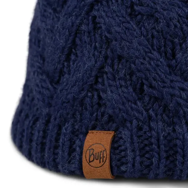 Knitted & Fleece Band Beanie - Caryn Midnight