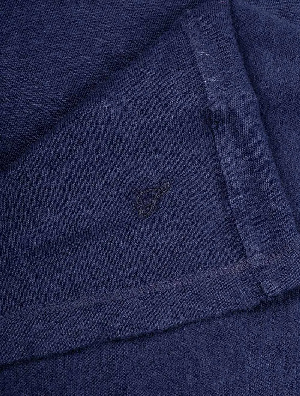 Linen Polo Shirt - Navy