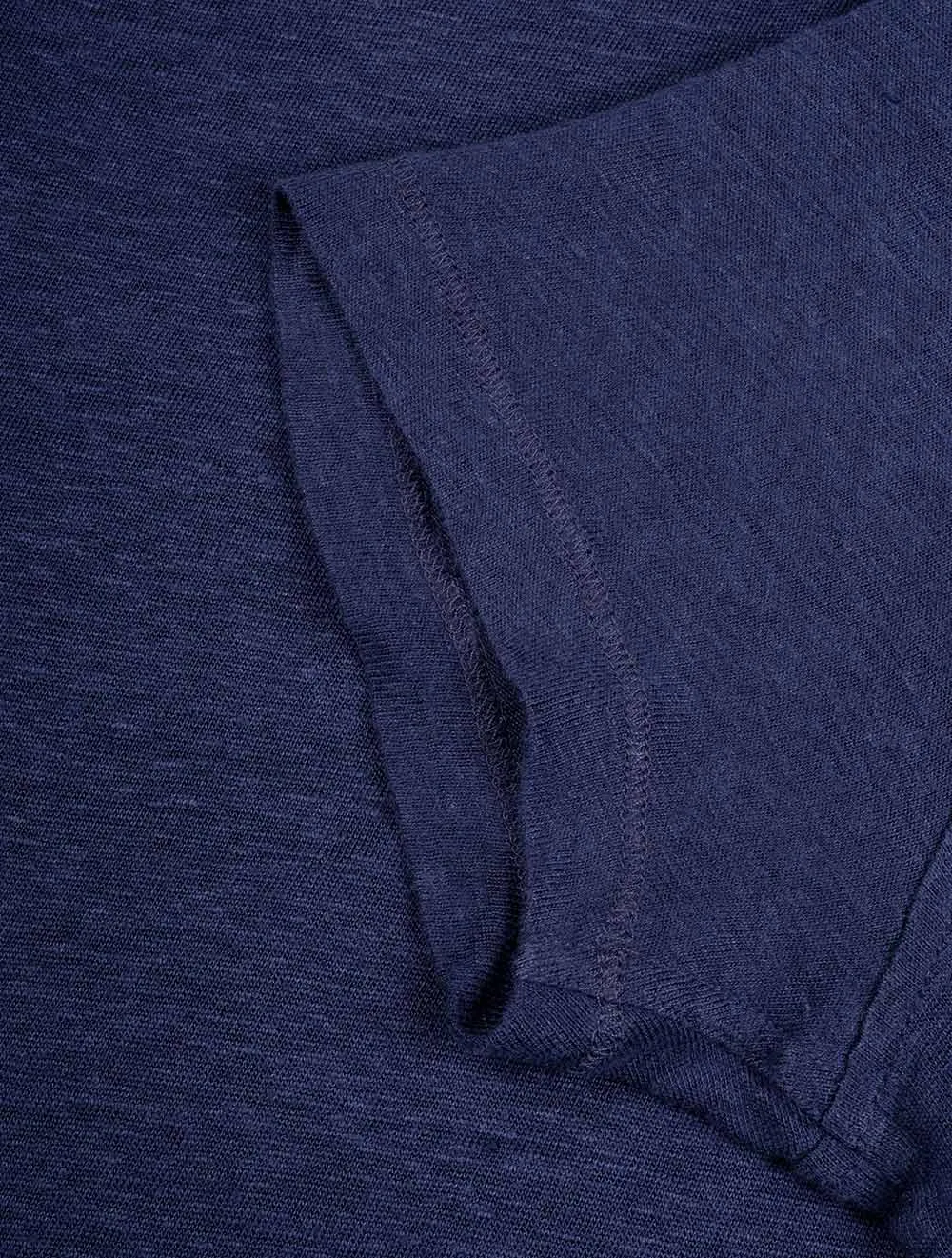 Linen Polo Shirt - Navy