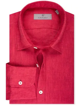 Linen Shirt Red