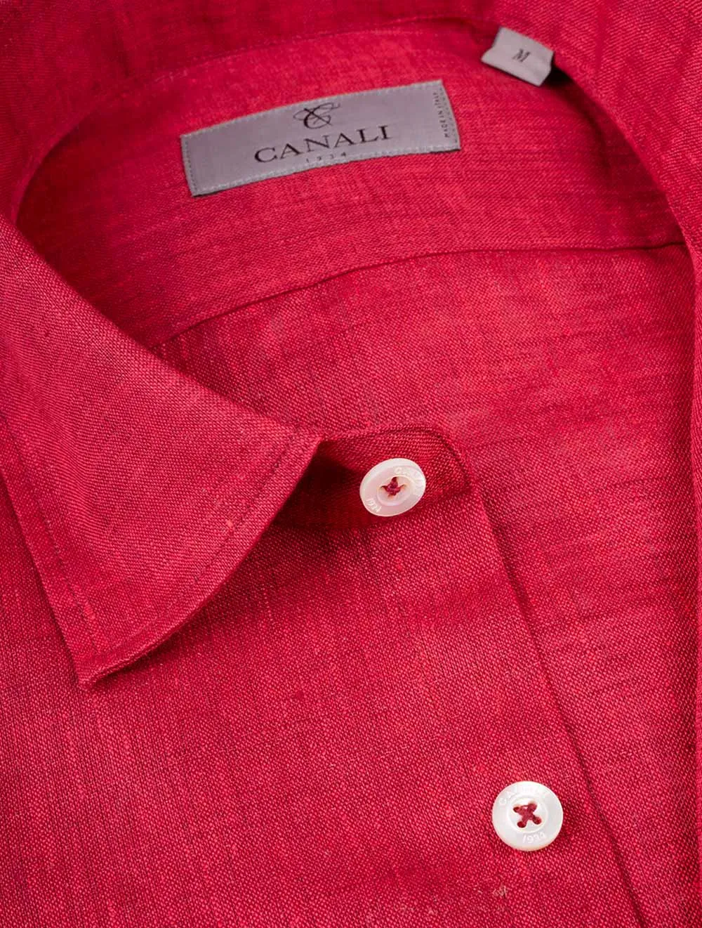 Linen Shirt Red