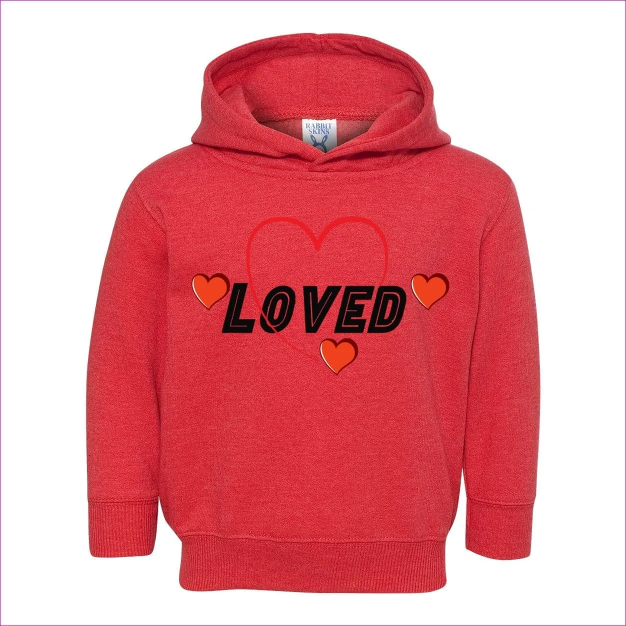 Loved Toddler Pullover Fleece Hoodie