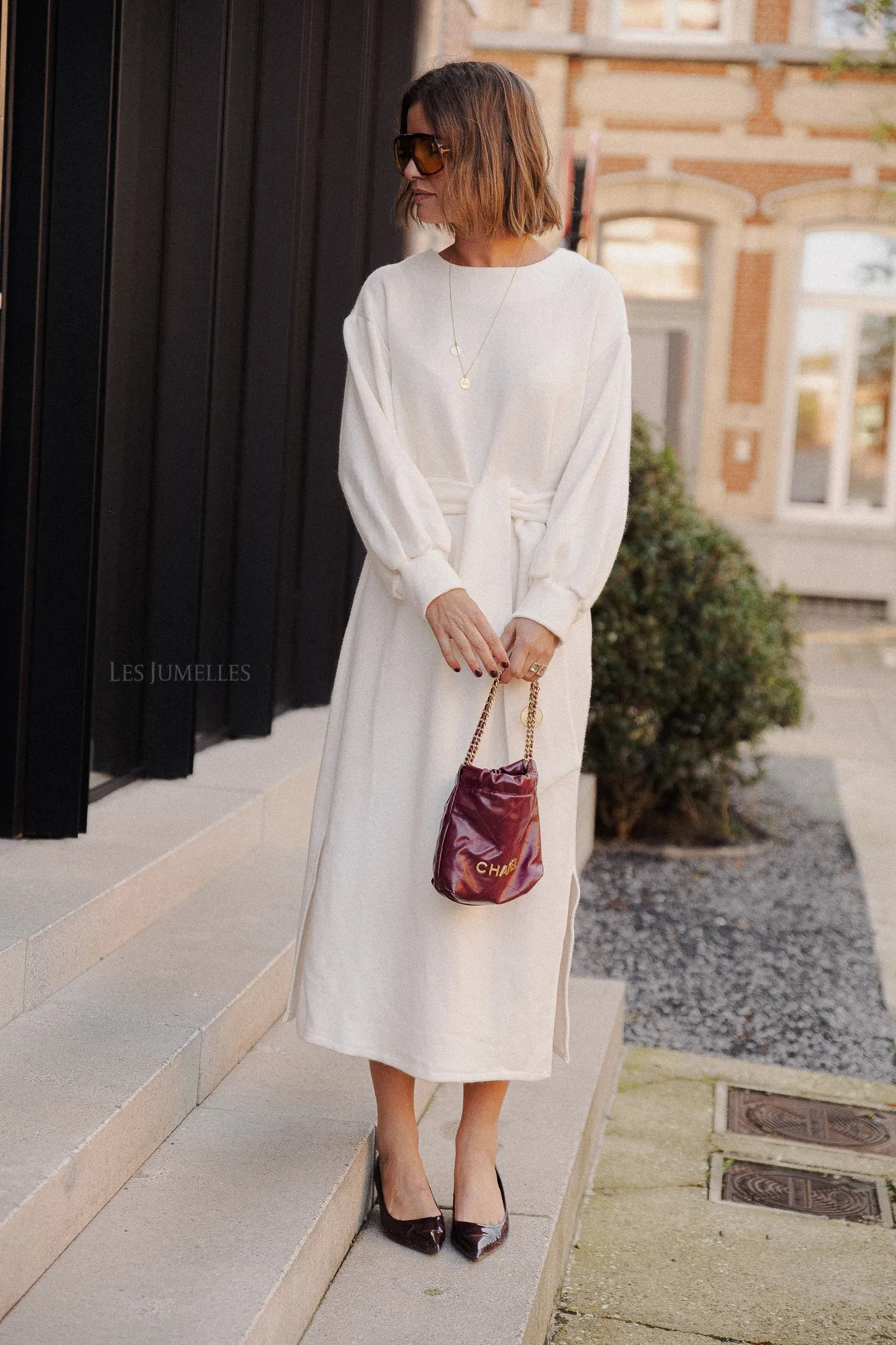 Mabel maxi dress cream