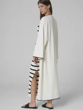 MAHA Knitted maxi-coat ecru