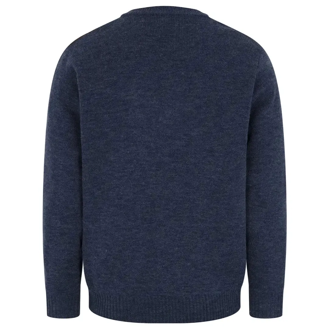 Melrose II Hunting V-Neck Pullover - Storm Blue by Hoggs of Fife