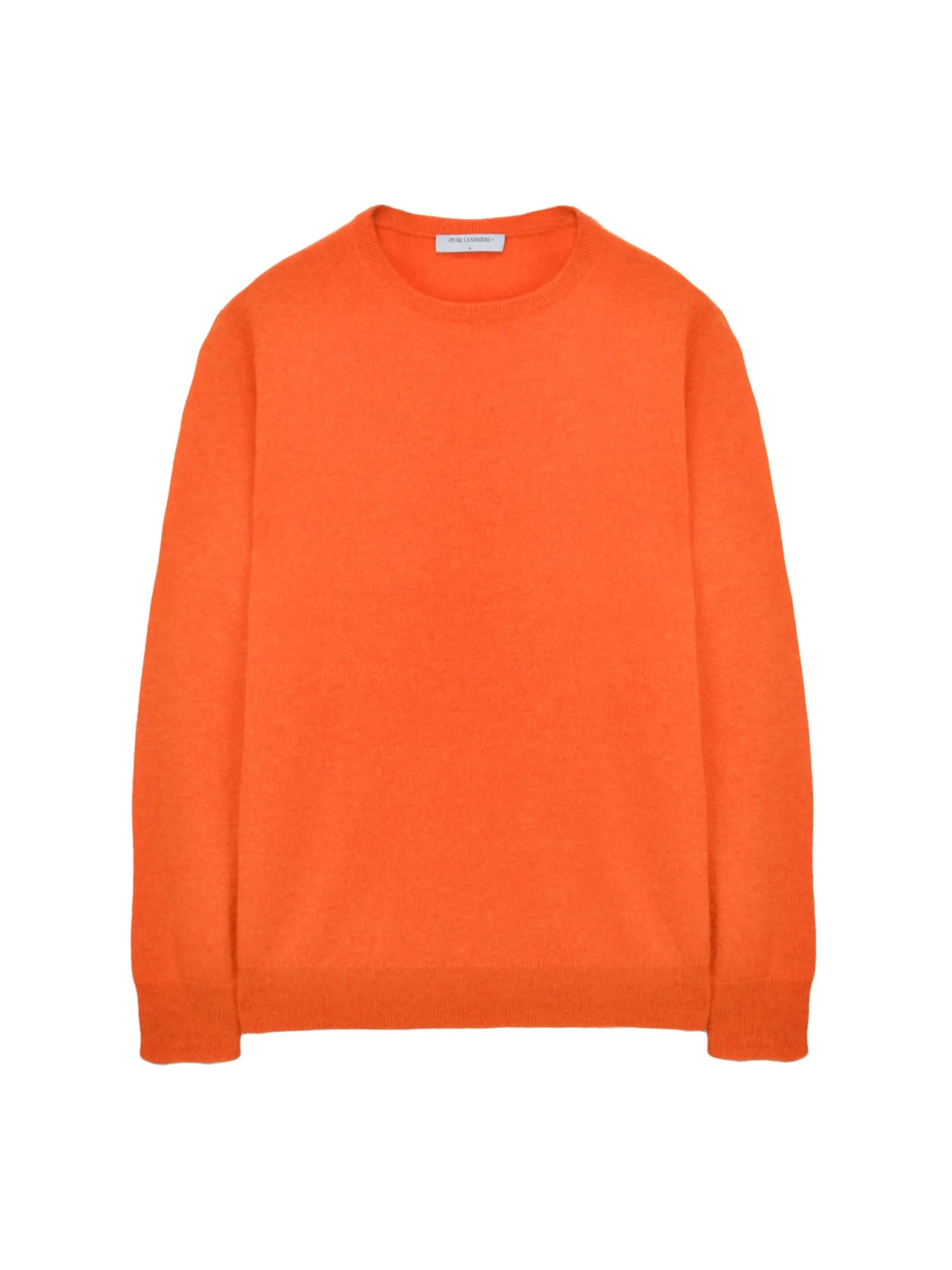 Men Crew Neck Sweater_Orange