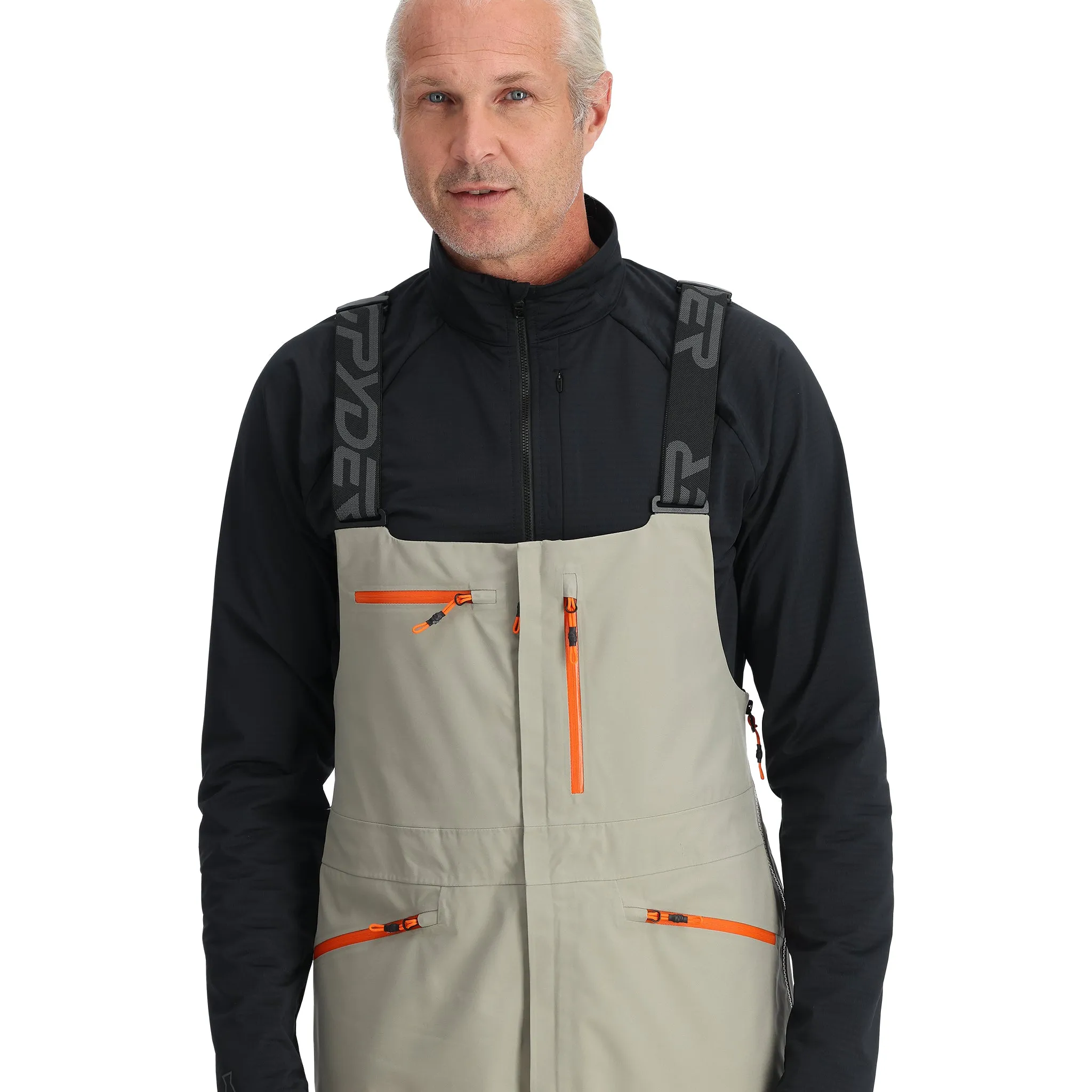 Mens Sanction Bib - Concrete