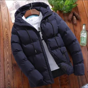 Men's Winter Cotton Padded Coat for Timeless Elegance and Warmth