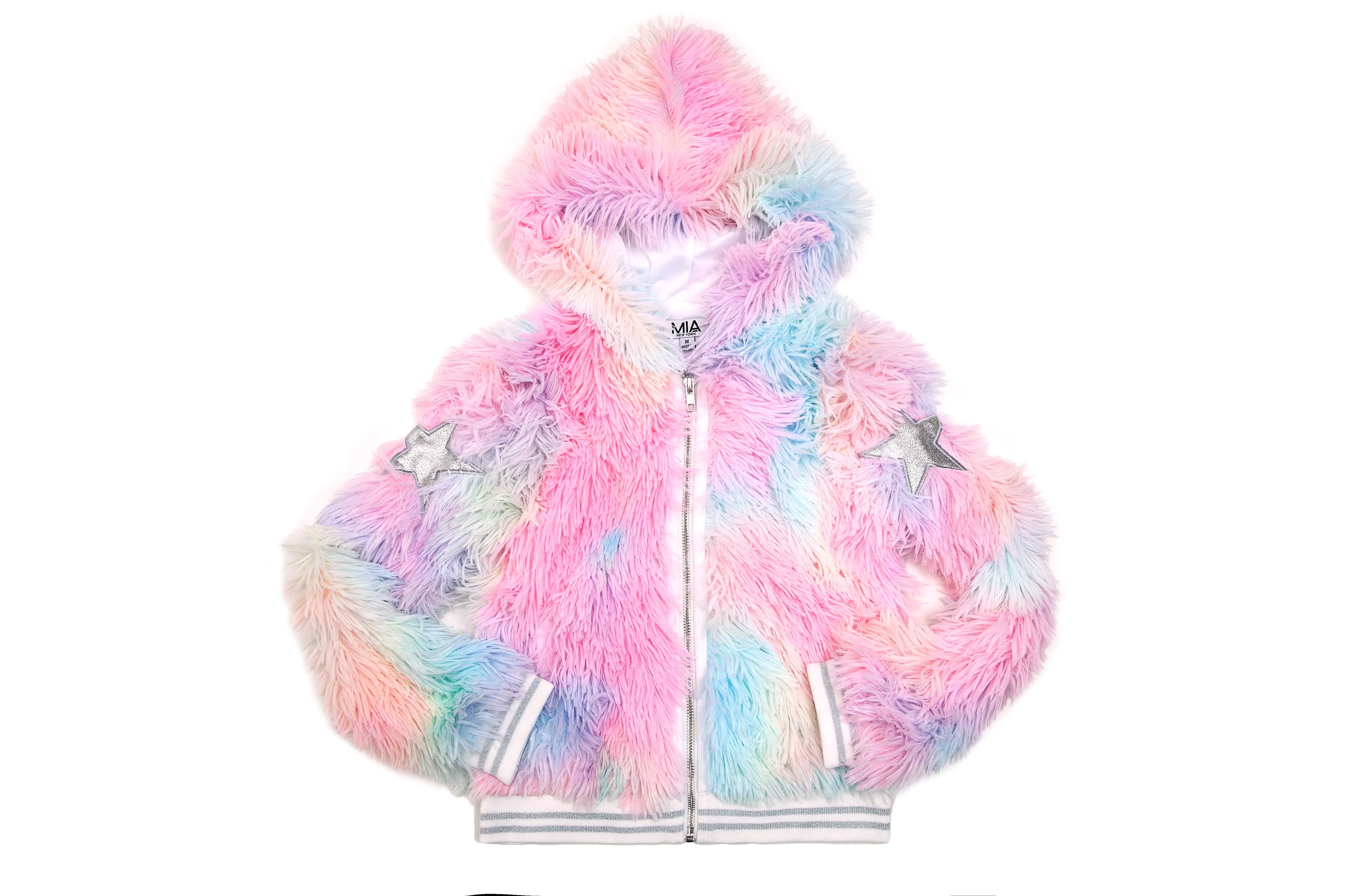 MIA New York Tie Dye Shag Jacket