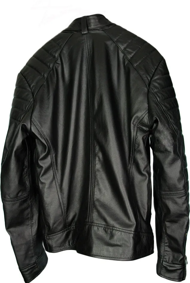 MILWAUKEE Leather Jacket Black Padded Lightweight Calfskin Edition