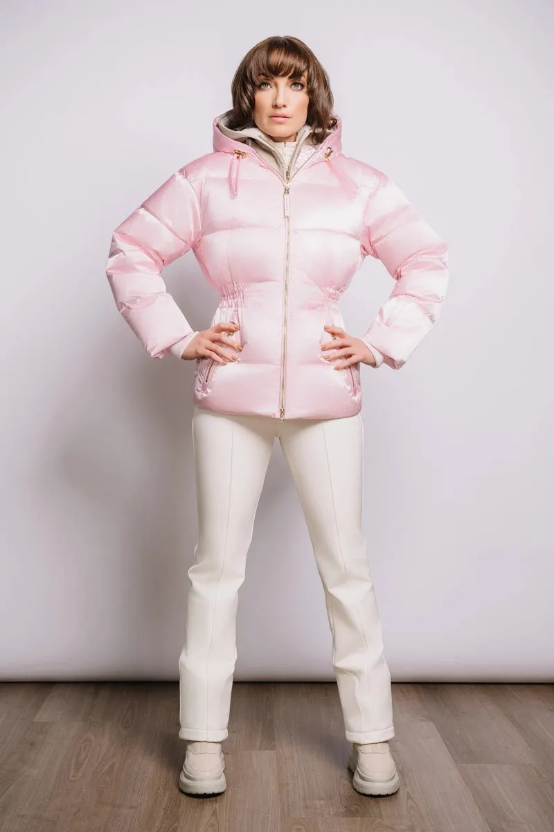 Neela Shearling & Down Ski Jacket