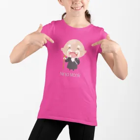 Ninja Monk Little Girl's T Shirt D31