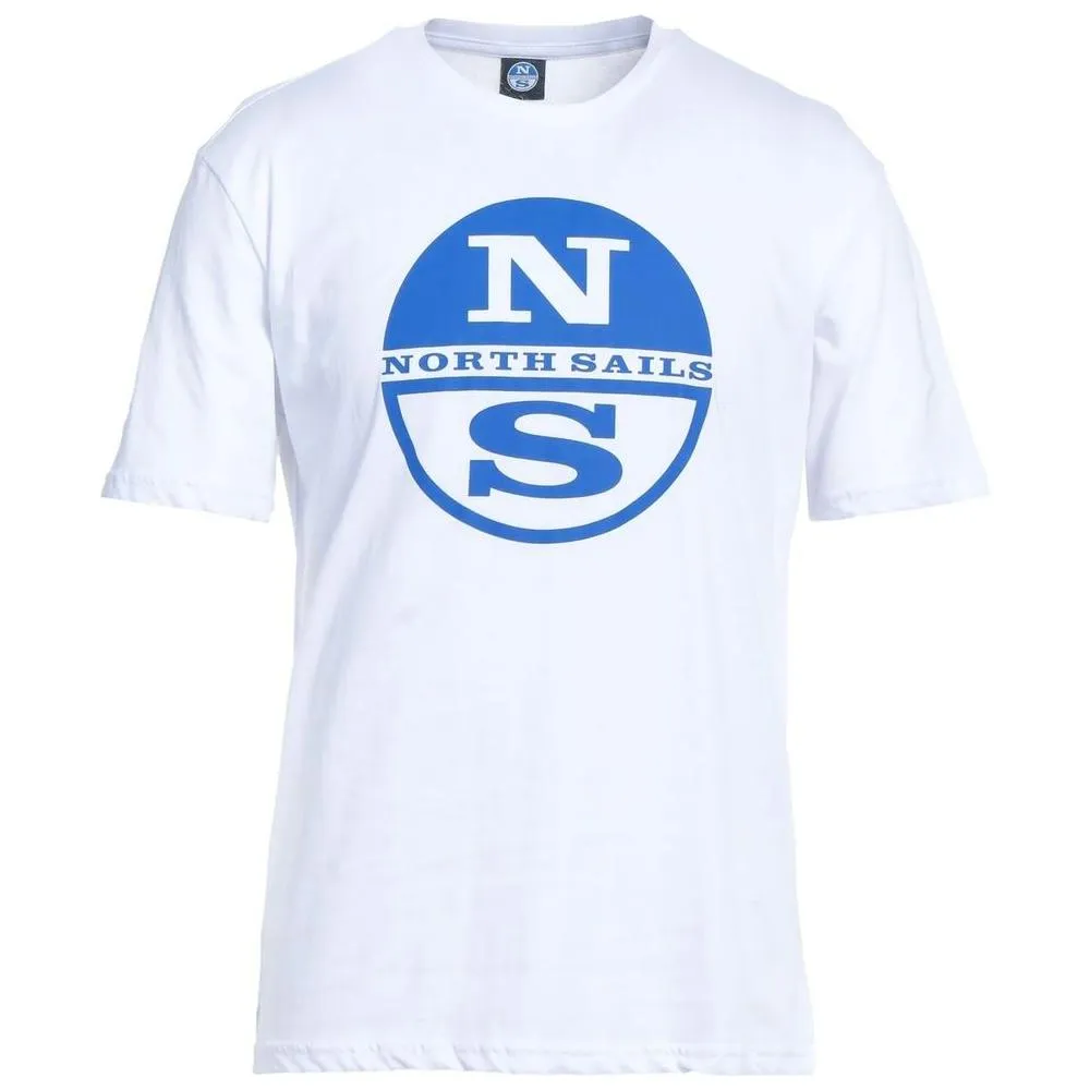 North Sails Crisp White Logo Cotton T-Shirt