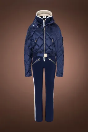 Nuala Shearling & Down Ski Suit Combo