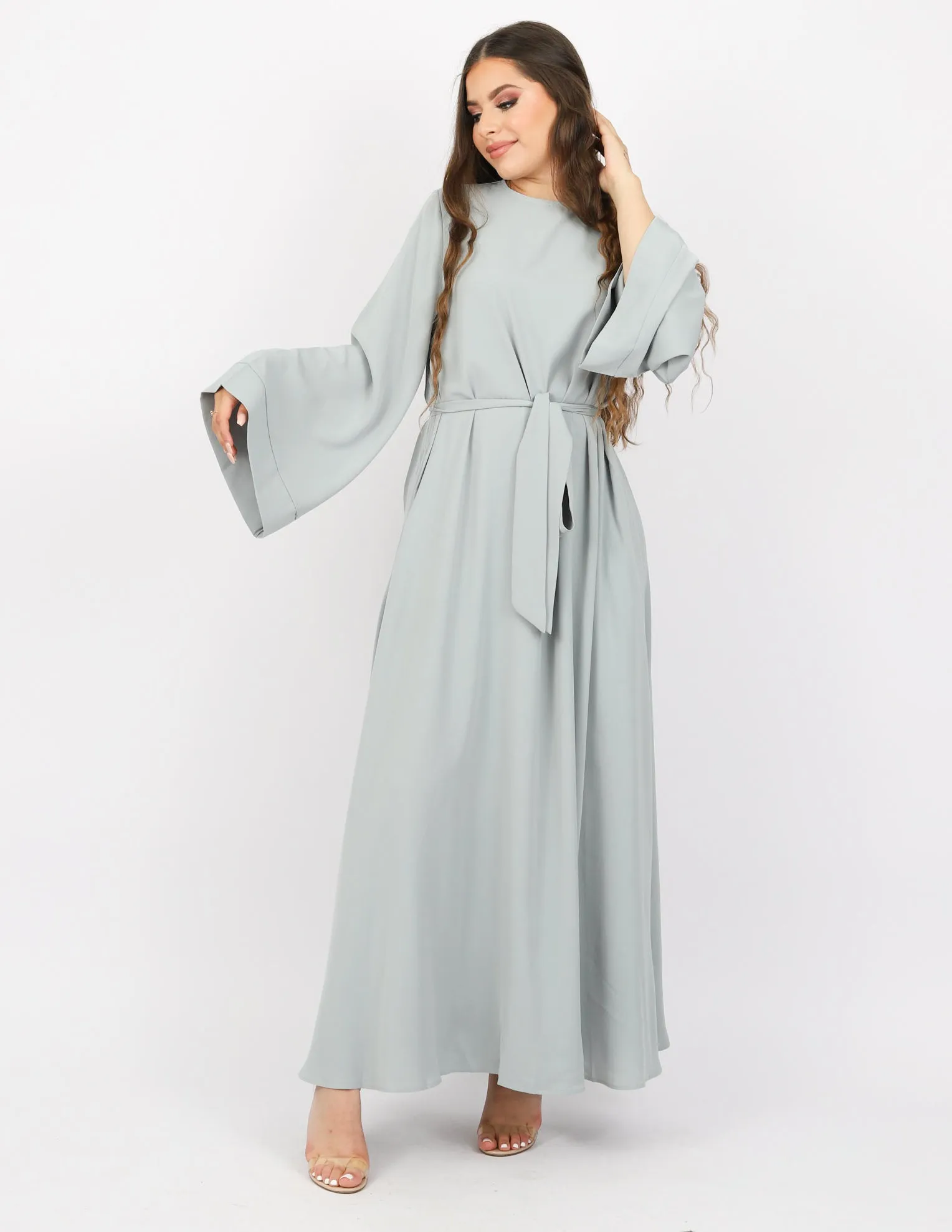 Open Sleeve Abaya  - Shades of Green