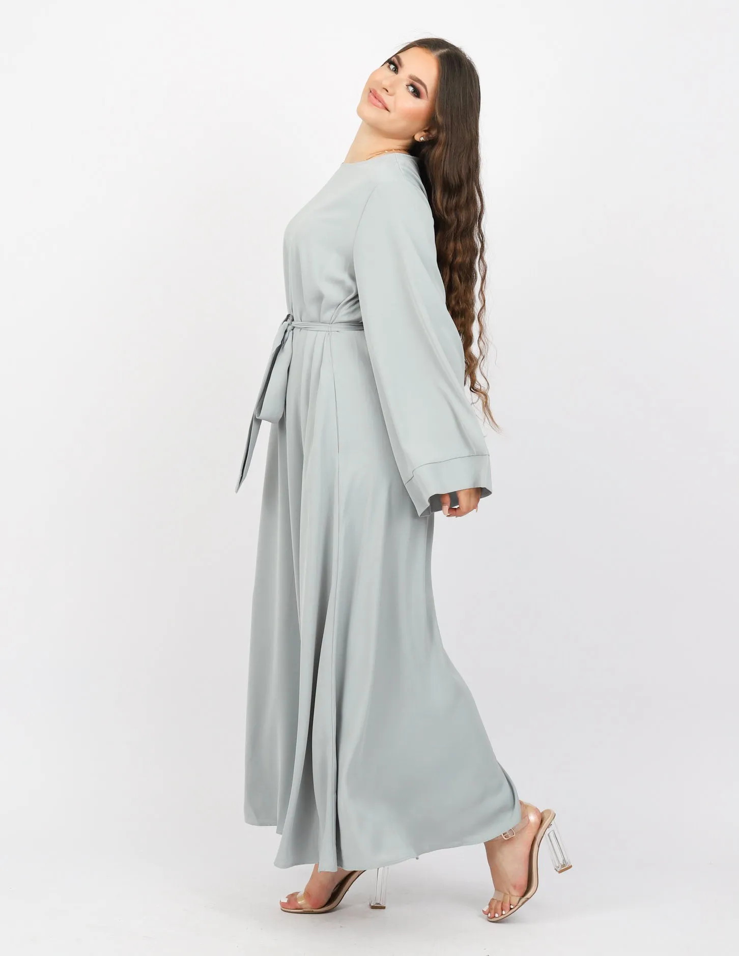 Open Sleeve Abaya  - Shades of Green