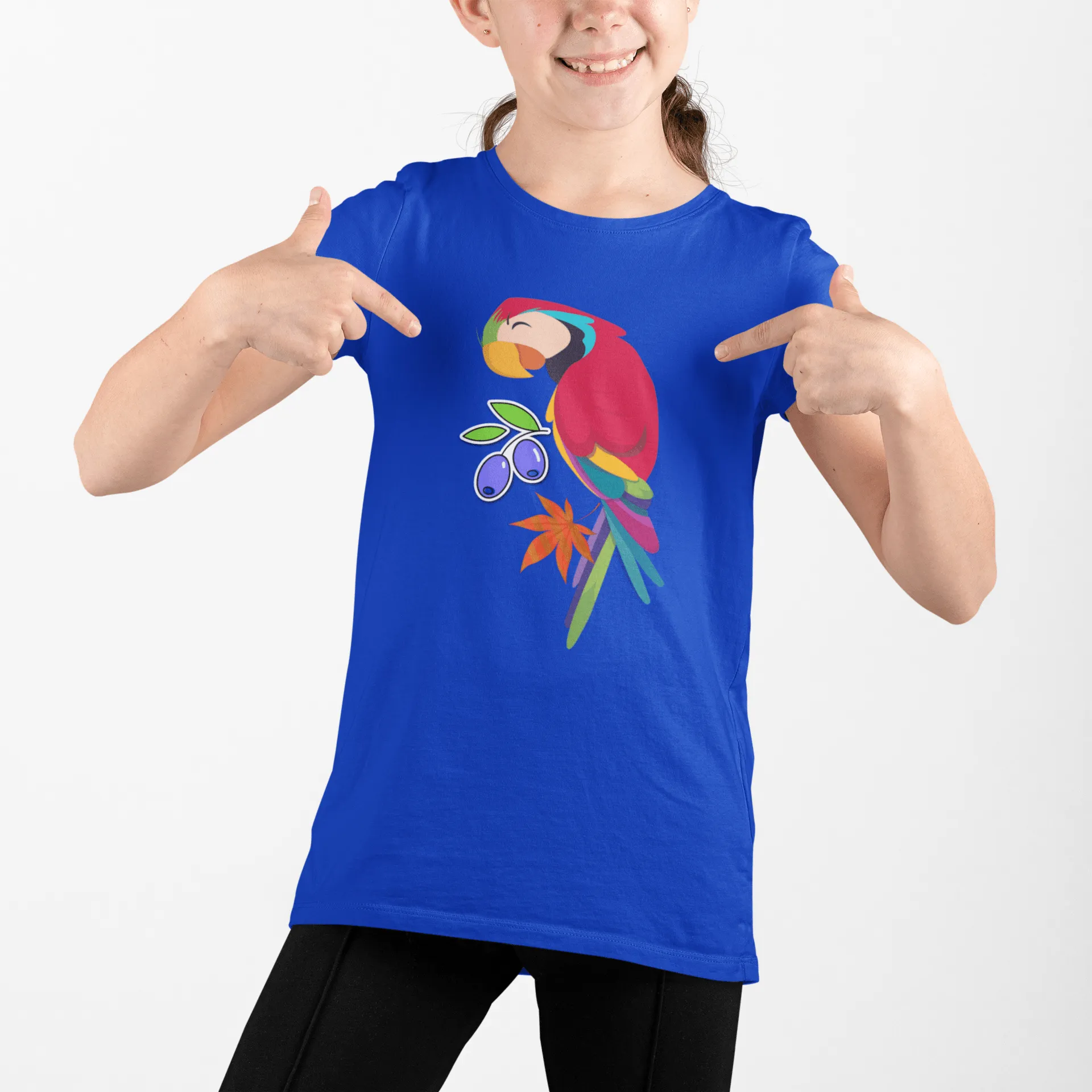 Parrot T Shirt for Girls D36