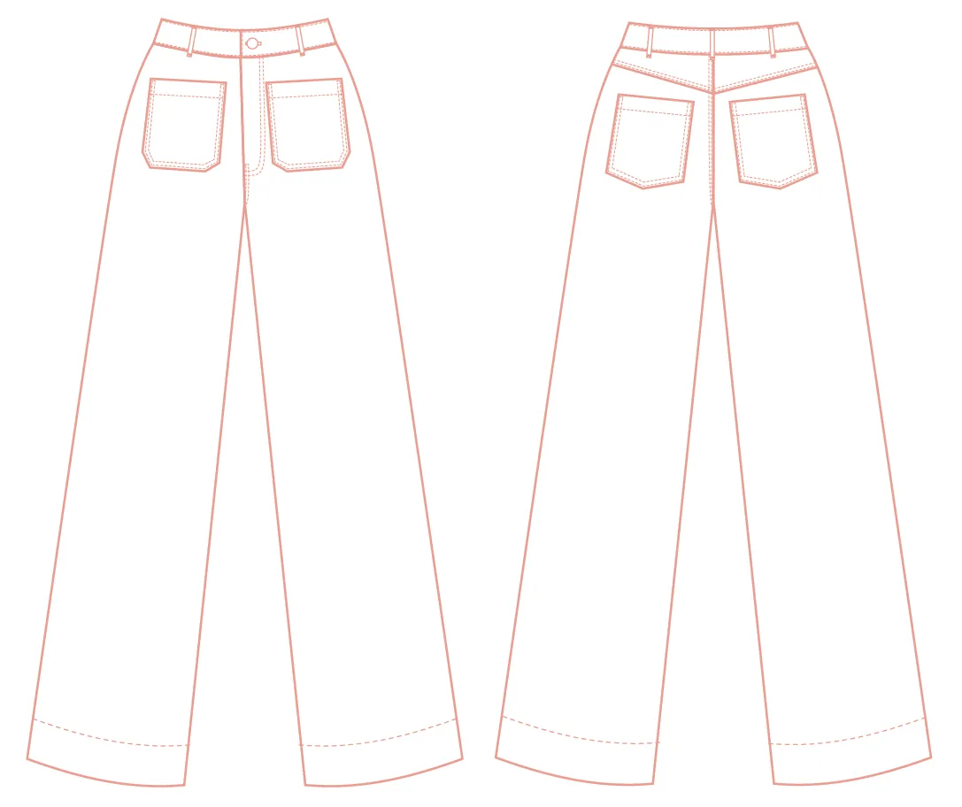 PDF Pattern - Heidi Pants | Sewing Patterns by Masin