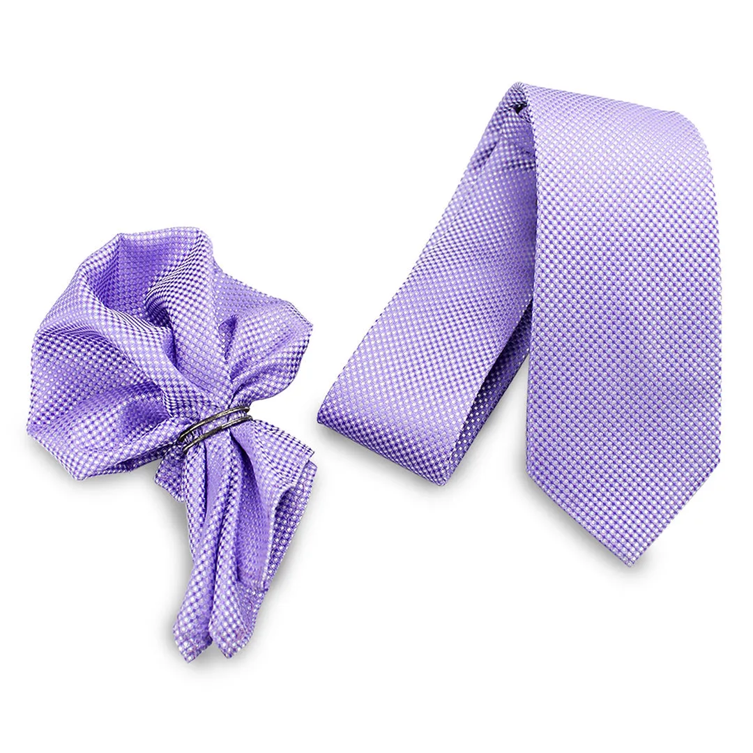 Peluche Trendy Neck Tie & Pocket Square Set for Men