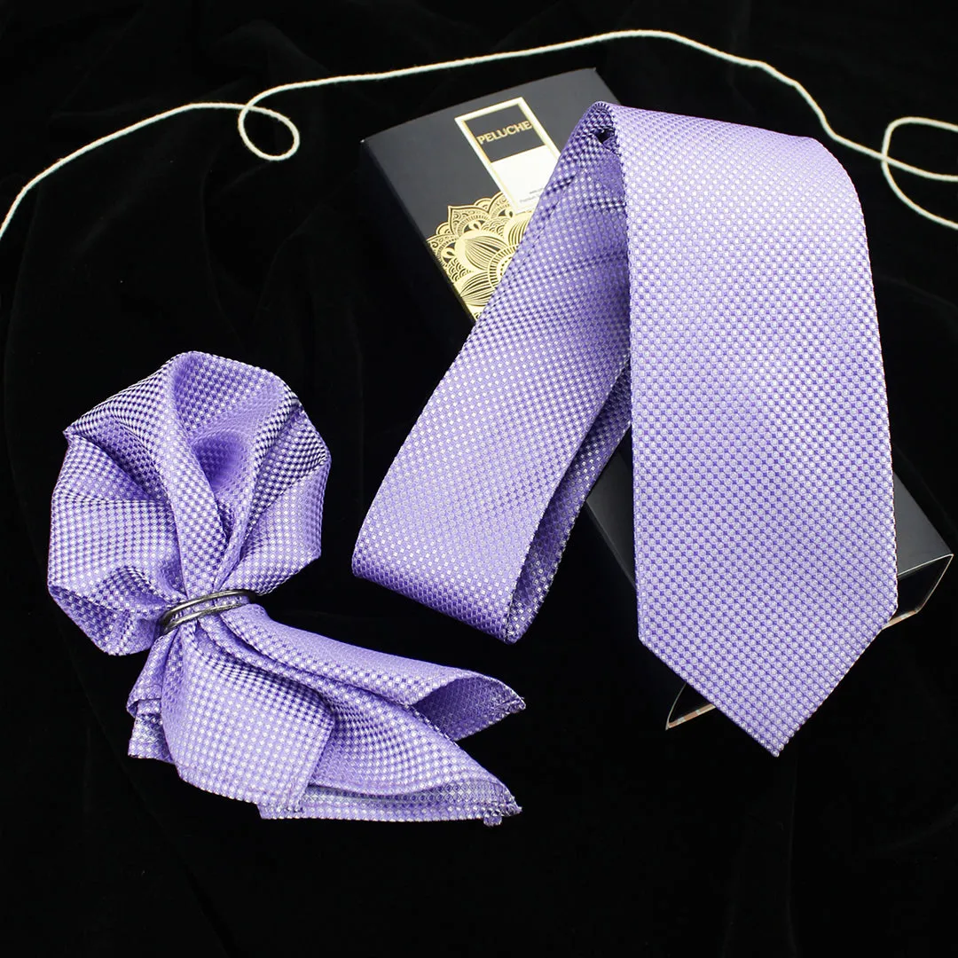 Peluche Trendy Neck Tie & Pocket Square Set for Men