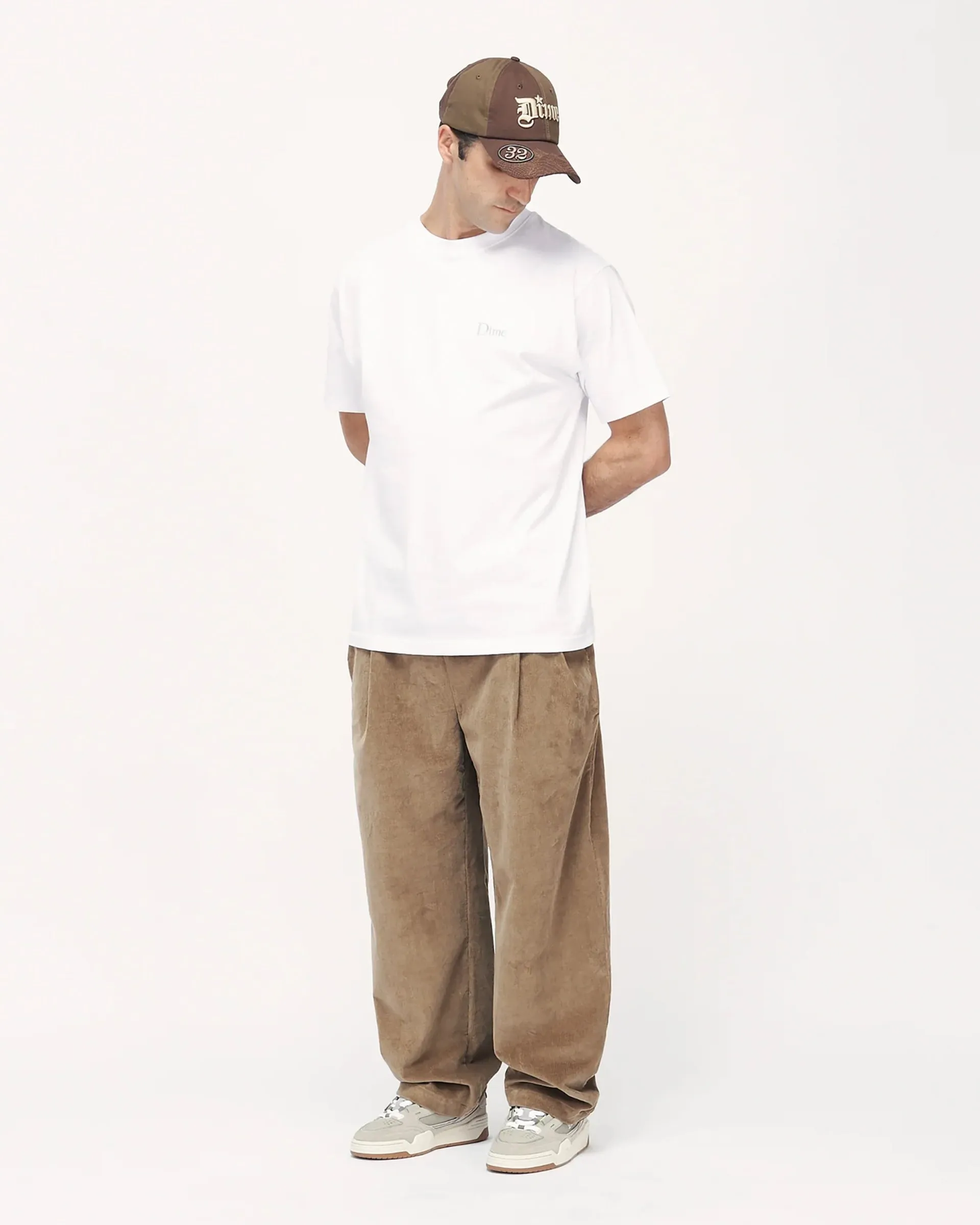 Pleated Cord Pants