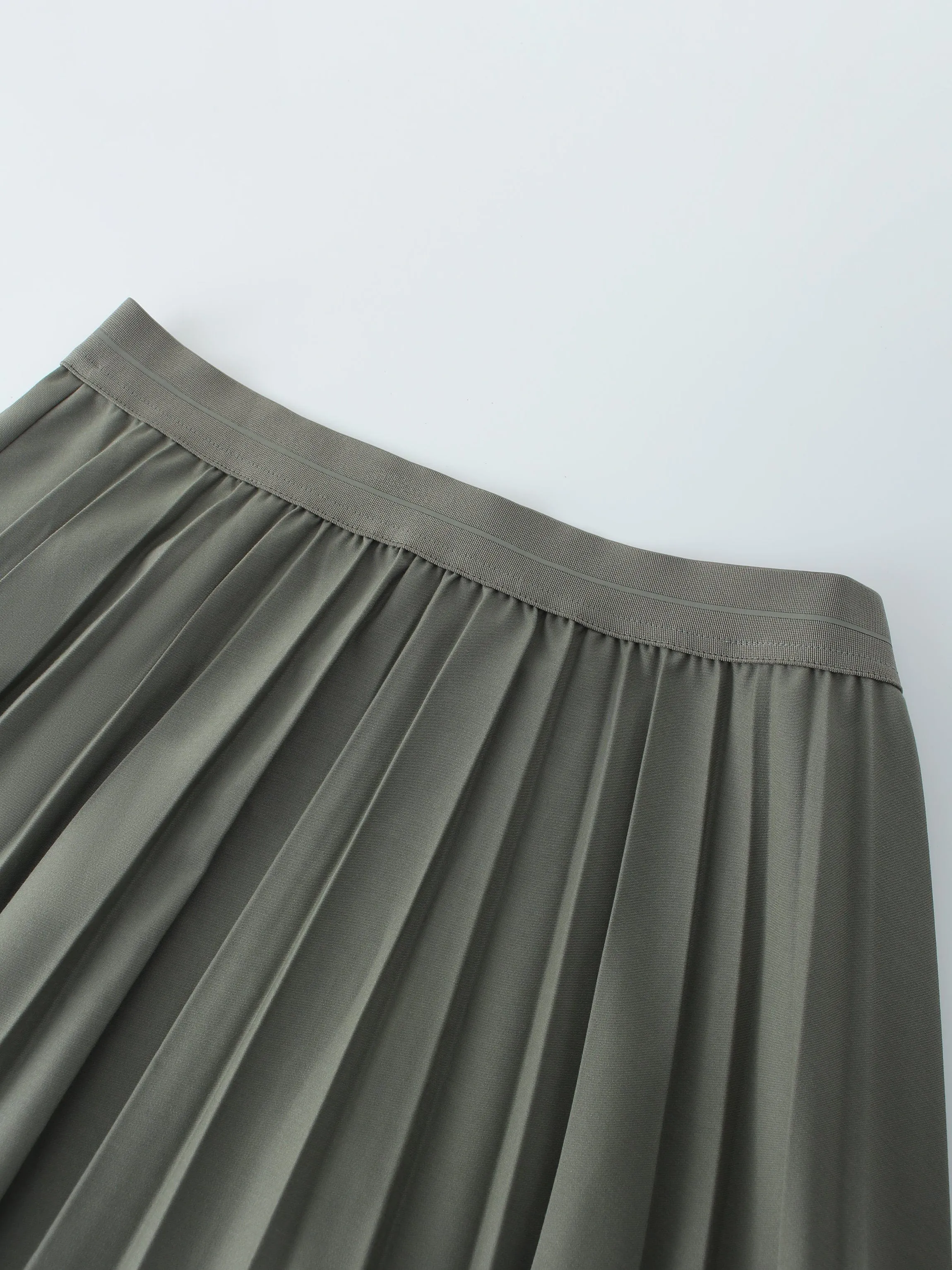 Pleated Skirt 37"-Clay