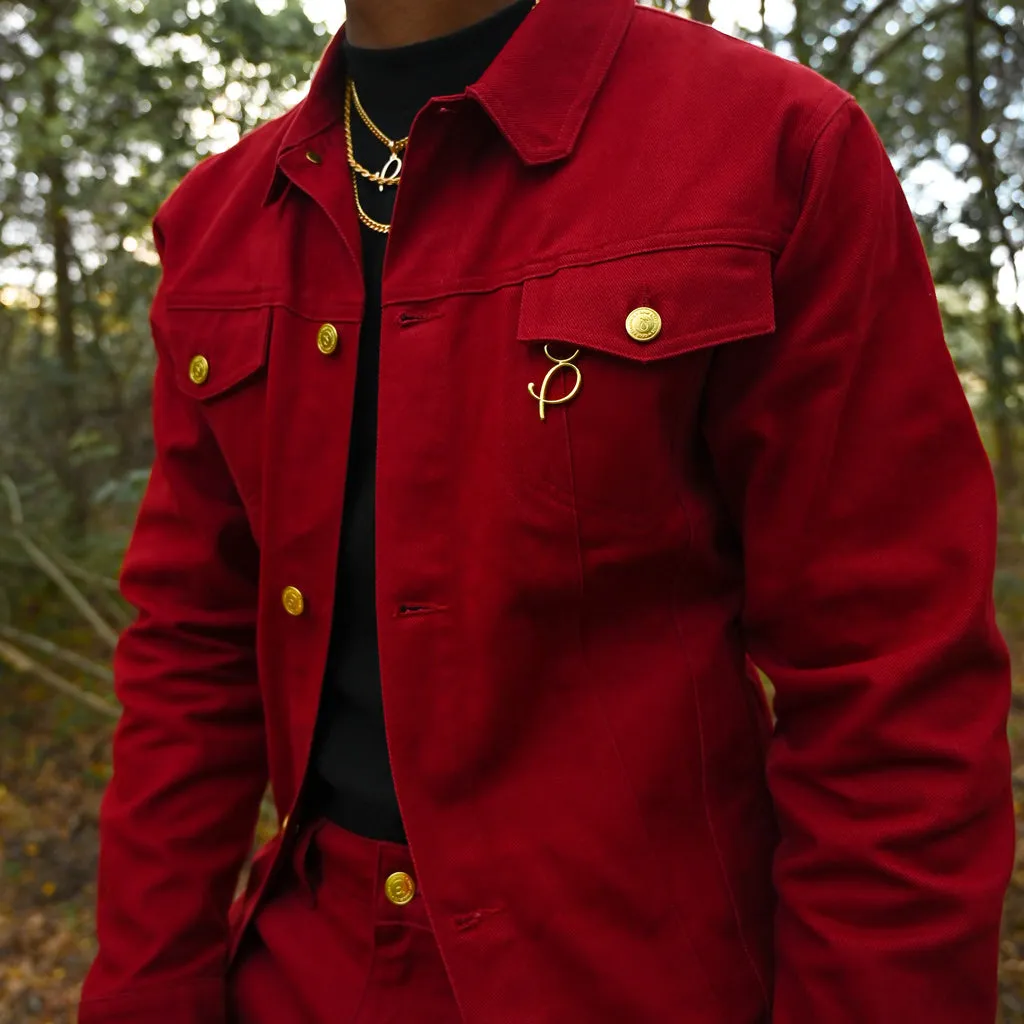 PRES Signature Denim Jacket - Red