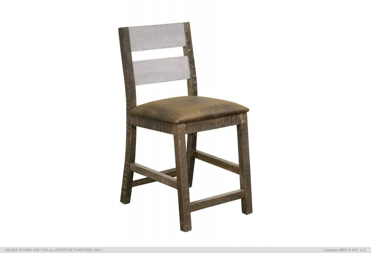 PUEBLO GREY 24" CUSHION BARSTOOL