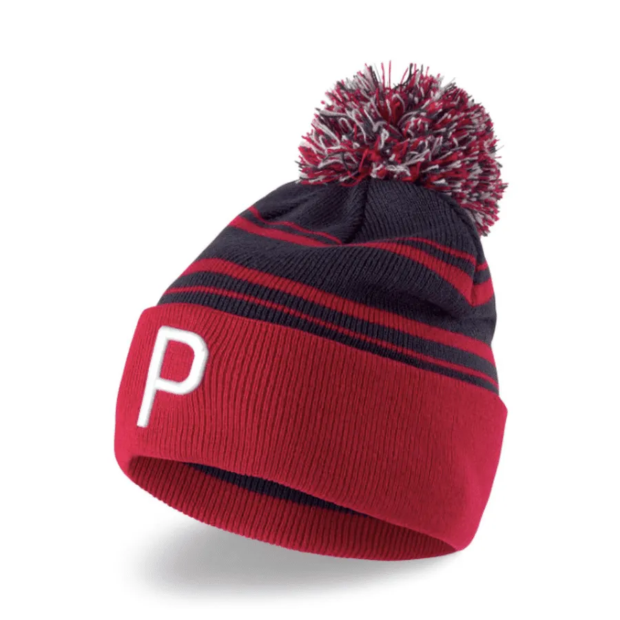 Puma Men's P Removable Pom Beanie Navy