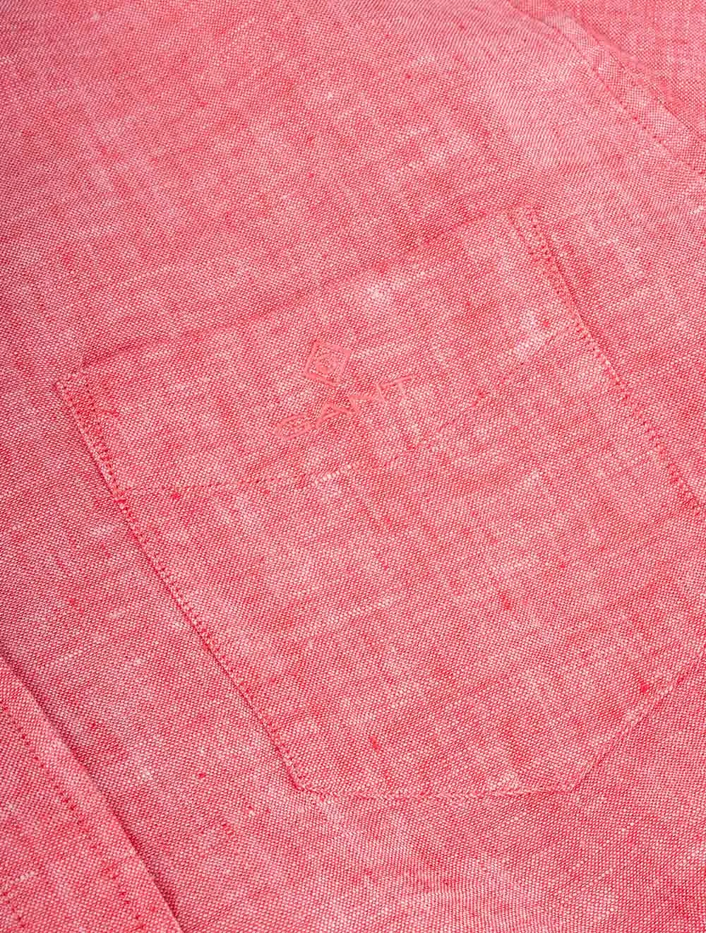 Regular Fit Linen Shirt Buttondown Watermelon Pink