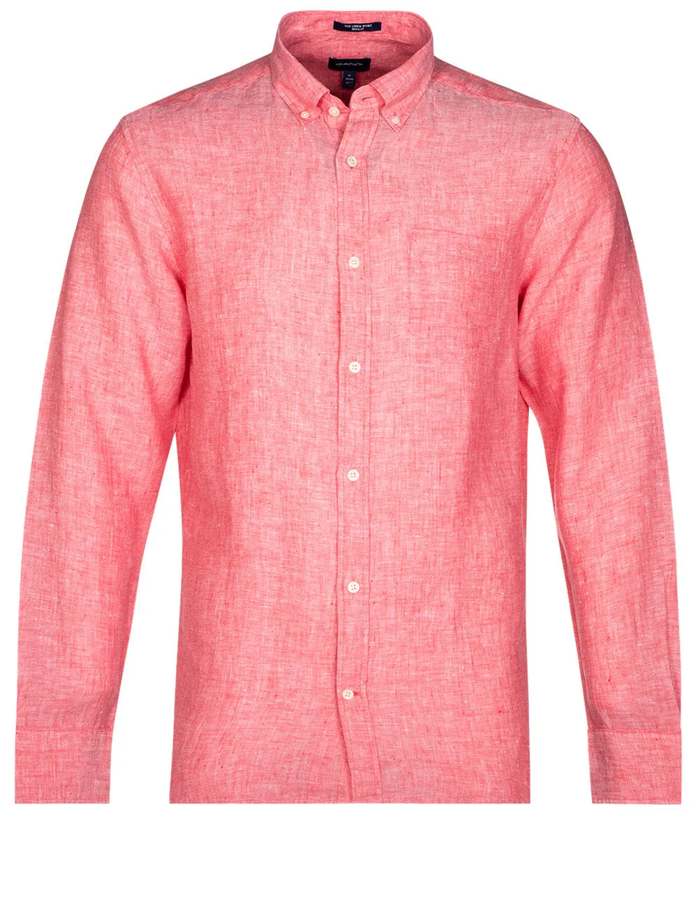 Regular Fit Linen Shirt Buttondown Watermelon Pink