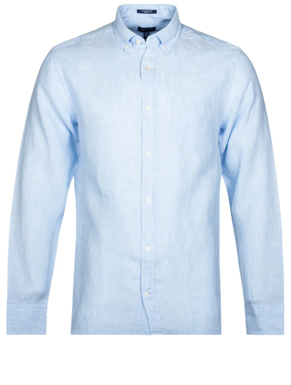 Regular Linen Shirt Button-down Capri Blue